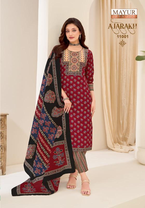 Mayur ajarakh vol-11 satrangi kurti wholesale